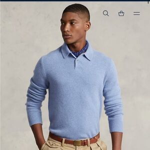 Ralph Lauren purple label Light Blue Men's Polo Shirt